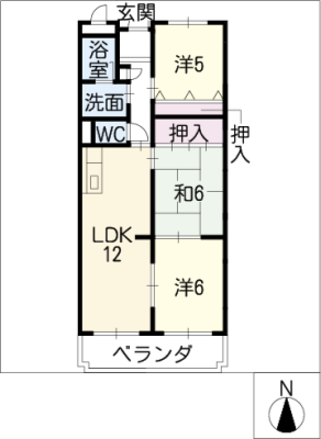 グランドール鳴丘 2階