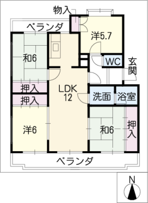 パークサイド千成 3階