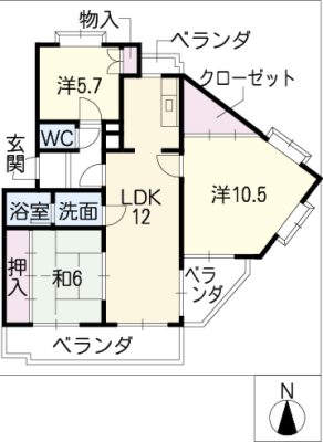 パークサイド千成 3階