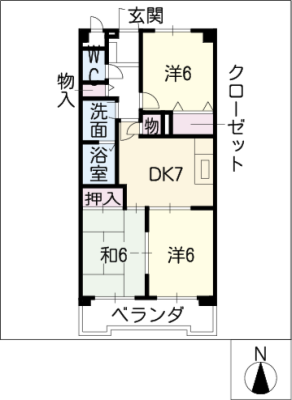 サンユーハイツ滝の水 1階