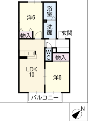 ラヴィアンローズＢ棟 2階