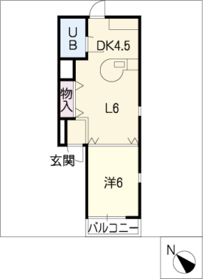 ハイツ半ノ木 1階