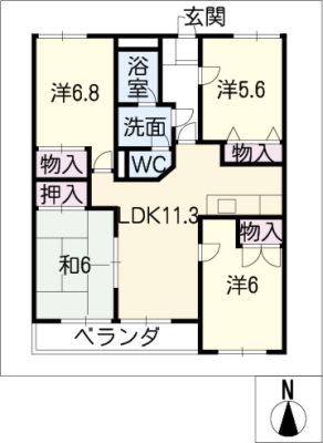 有松パークハイツ　１０２号 1階