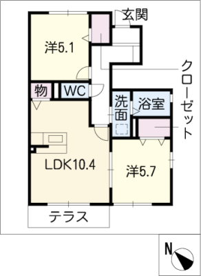 ベアーレ　Ａ棟 1階