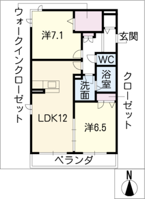 ル・シエルＡ棟 2階