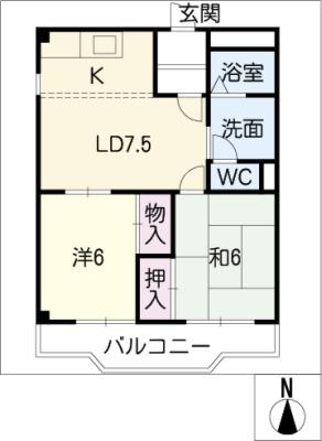 サンパレス緑ケ丘C 1階