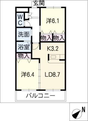 プランドール鎌倉台 2階