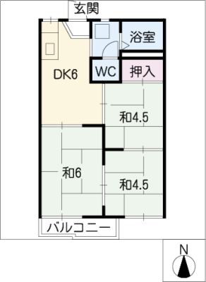 下助宮川ハイツ 2階