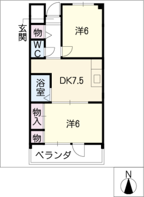 ベルカーサ戸田 2階