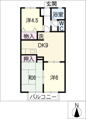 ツインボヌールアタゴ 2階