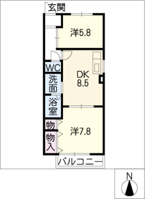 サニーホームズ服部Ⅱ 1階