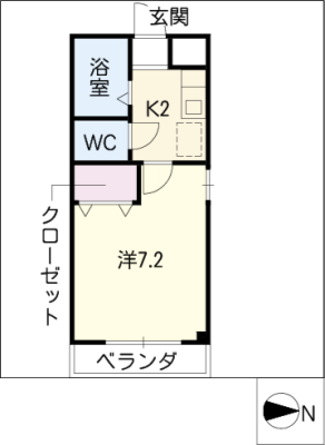 スカイハイツ岩室 2階