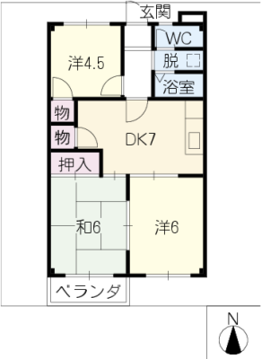 スカイハイツトヨタ 2階