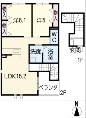 ヴィンテージマルコウＣ棟 2階