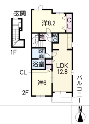 アンベリール 2階