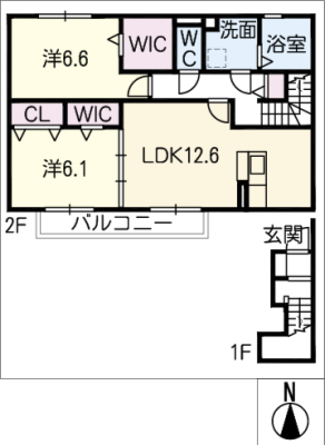 メゾン　ステラ　Ｂ棟 2階