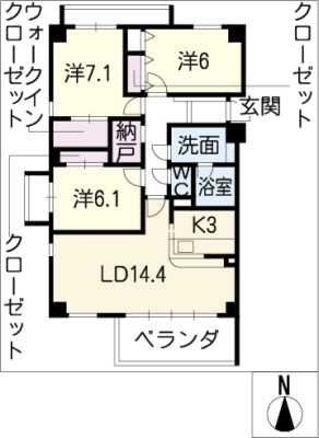 ル　シャトレ吟松 3階