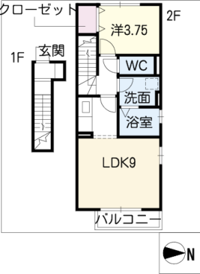 村雲アパートメント 2階
