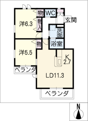 Ｇｒａｃｅ　Ｈｉｌｌｓ　北山 3階