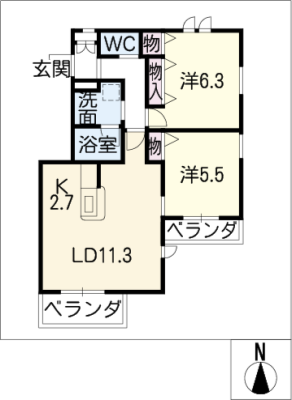 Ｇｒａｃｅ　Ｈｉｌｌｓ　北山 2階