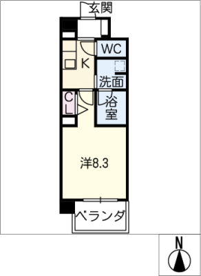 フォンティーヌ川名 1階