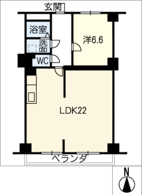 桜山ハイツ　２０４号室 2階
