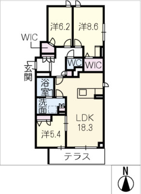 シャーメゾンｗｉｎ川名 1階