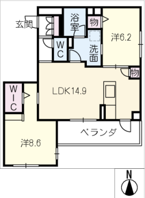 シャーメゾンｗｉｎ川名 2階