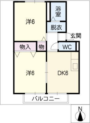 プレジール高木 2階