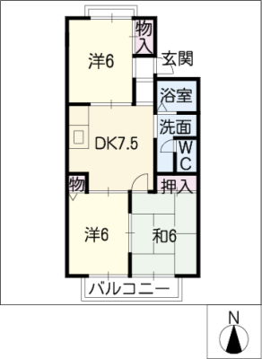 ハイツドゥエル 2階