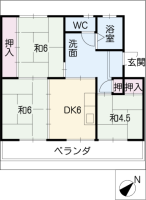 江南団地２１２棟２０６号室