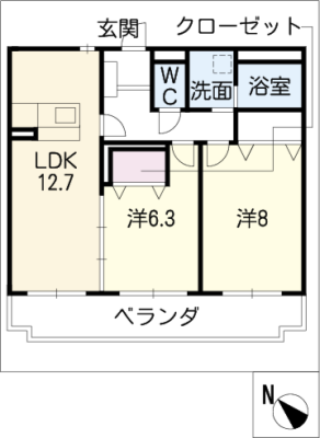 アドミール 2階