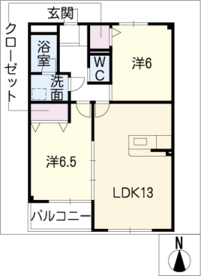 第５河国荘　Ａ棟 2階