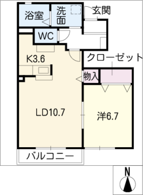 ウィステリアⅢ　西館 1階