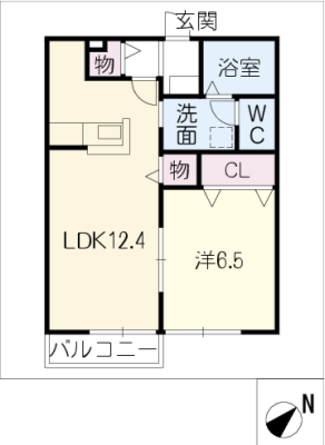 エルメゾン遠場 1階