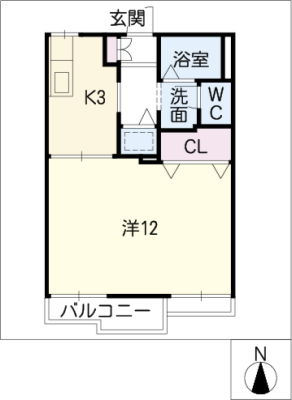 パインハイツ　Ａ棟 2階