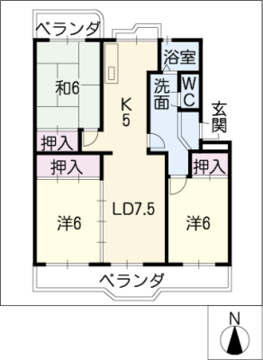 メゾン東栄　Ａ棟 3階