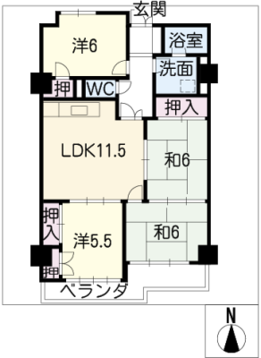 シャトー新守Ⅱ 7階
