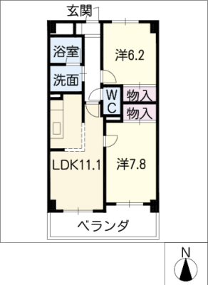 サンハイツＭ 2階