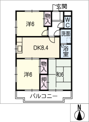 庄南ヒルズ　Ａ棟