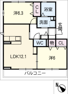プランドール 2階