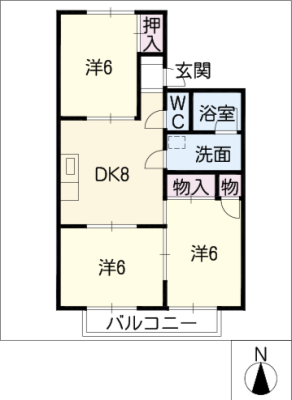 臼井南コーポⅠ 1階