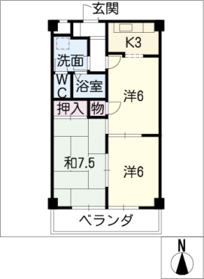 ハイリッジ牧野 3階