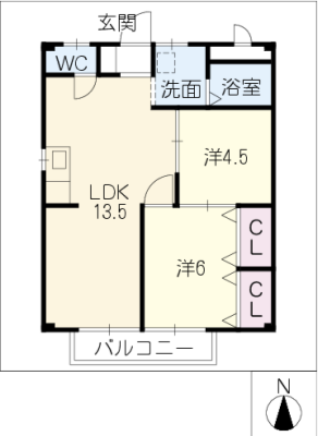 サンシティ穂積 2階