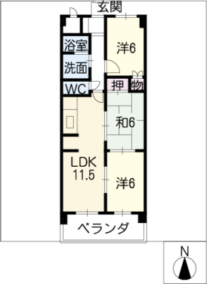 境川パレス 3階