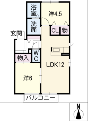 ＬＩＳＫＡＭＭ　Ａ棟 2階