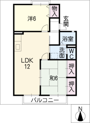 シャンベールＧＯＤＯ　南棟 2階