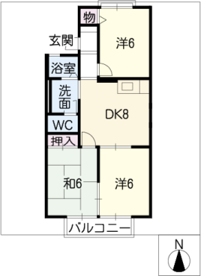 ボナールＭＵＳＵＢＵ　北棟