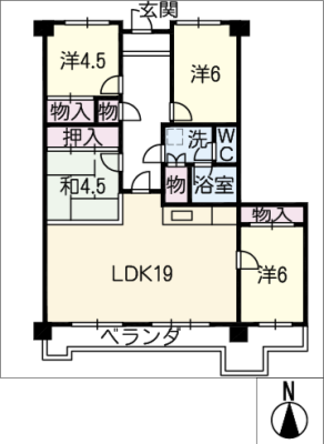 リバティ穂積６０３号 6階