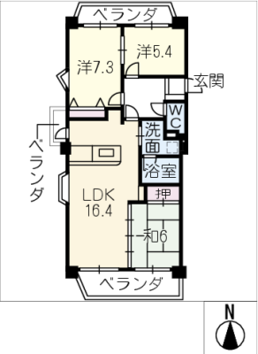 テラスノバ穂積７Ａ 7階